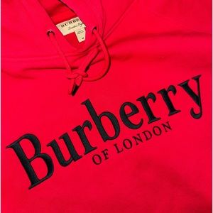 Red Burberry Hoodie 🍒